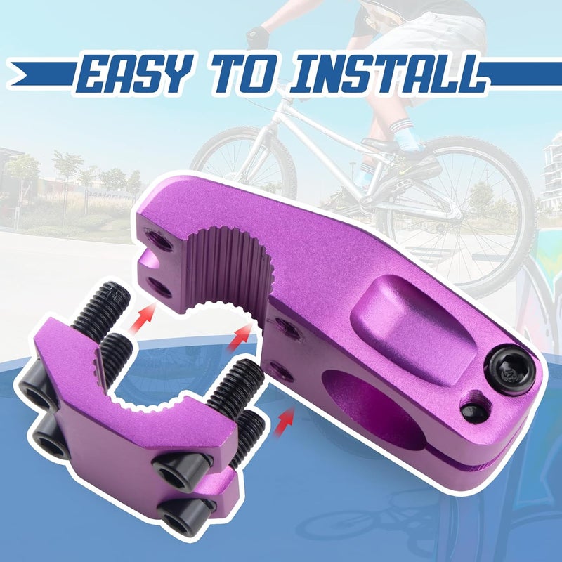 MAKELEN Bike Stem for BMX Bike Aluminum Alloy Fixed Gear Bicycle Stem - Image 3